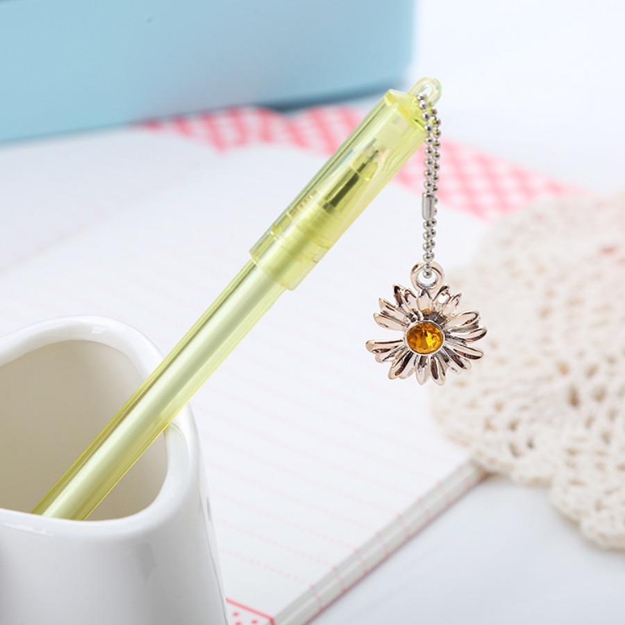 Возвращение в школу, 10 шт., 0,5 мм, креативный камень, подвеска Zou Ju, гелевая ручка, ручка-подвеска в виде сердца для девочек, офисная канцелярская ручка для подписи