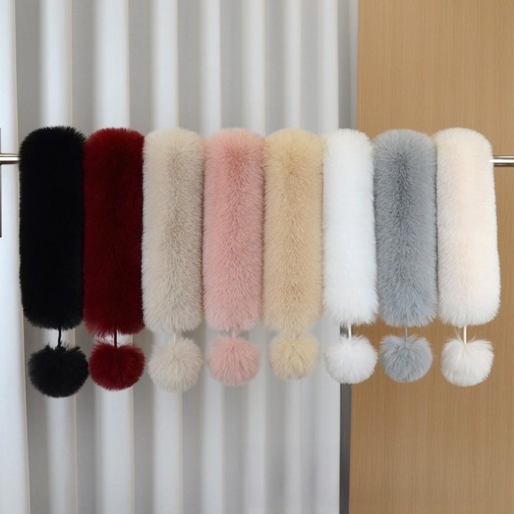 Thickened Imitation Fur Scarf Magnetic Cross Neck Warmer Gifts Plush Scarf Girl