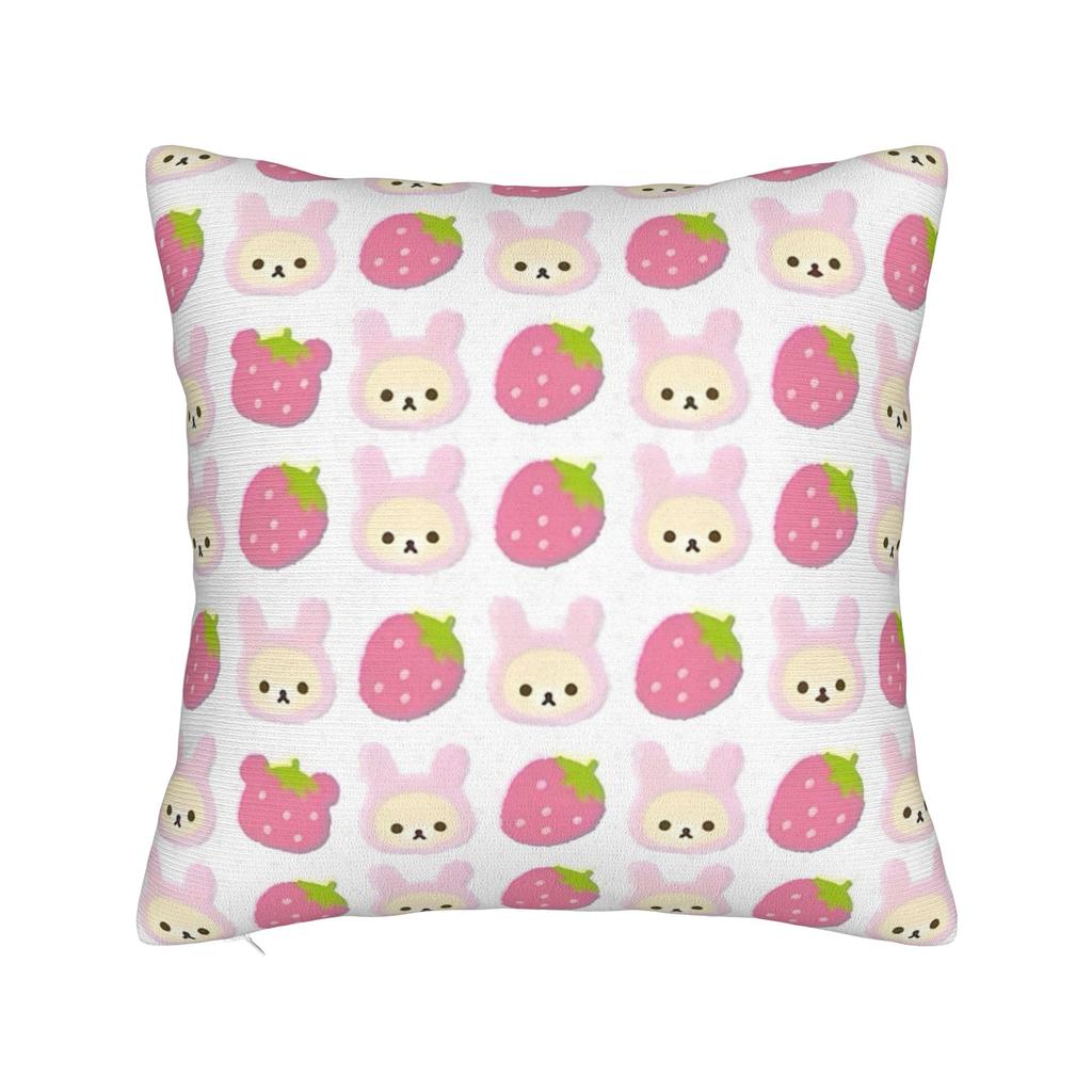 Kawaii Rilakkumas Cartoon Pillowcase Polyester Cushion Cover Decorative Throw Pillow Case Cover Home Wholesale 45X45cm