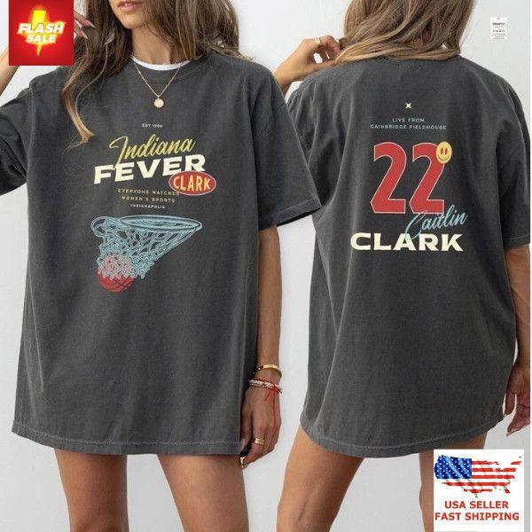 Unisex shirt Cotton Oversize Large Size Open deal Caitlin Clark Indiana Fever Hoops T-Shirt Unisex Comfort Colors Shirt