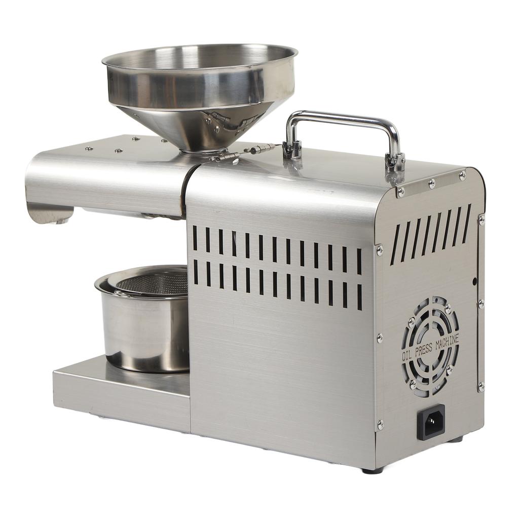 Edible Oil Press Machine Full Automatic Oil Extractor Stainless Steel Electric Oil Press for Home