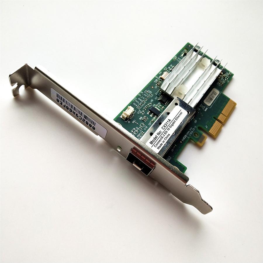 Used Network Card For MCX311A-XCAT CX311A ConnectX3 EN 10G Ethernet 1/10GbE SFP+