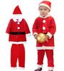 [GOKEI] Santa Claus Santa Costume Christmas Costume for Toddlers, Babies and Children 80~130 3-piece Set Santa Costume Santa Clothes Baby Kids Fancy