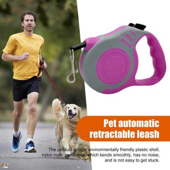 Выдвижной поводок для домашних животных с кнопкой тормоза, вытягивается до 10/16 футов, удобная конструкция, поводок для собак с удобной ручкой