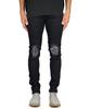 Джинсы Haipeodenim Jet Black с заклепками