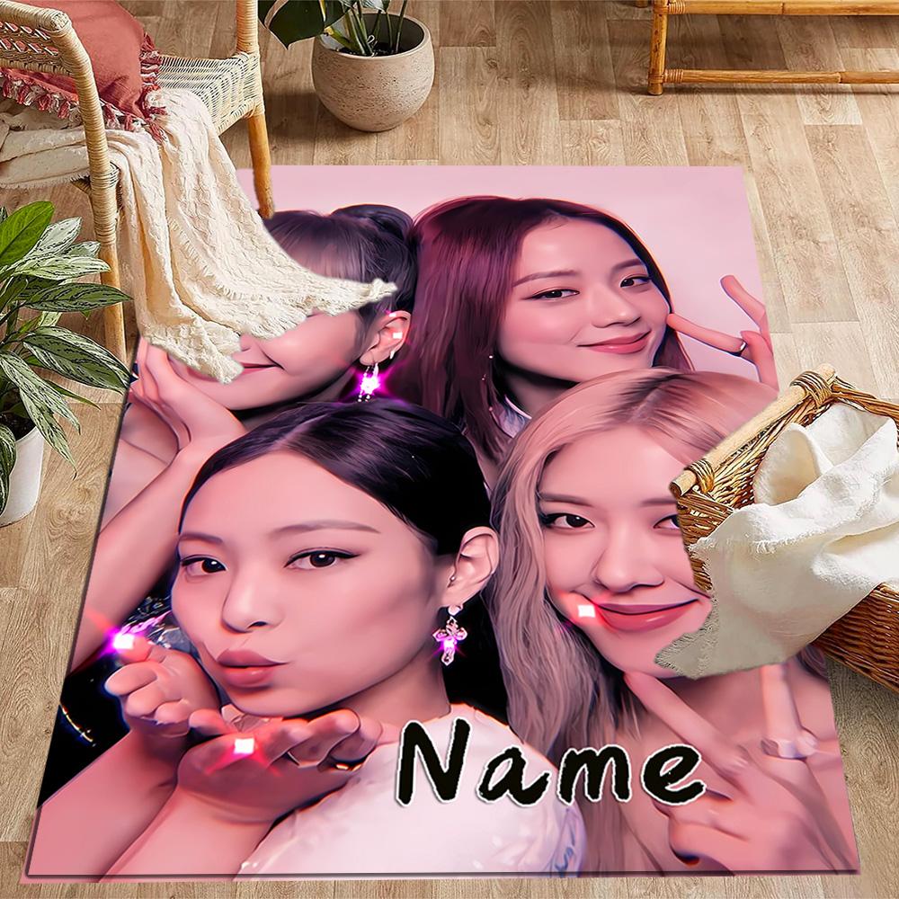 Royal Glamour Squad Customizable Name Floor Mat Suitable for Dormitory Hallway Outdoor Game Room Anti-slip Rug Decorate Offices Spiritual Gift
