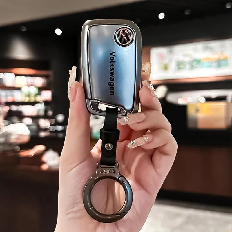 Для VOLKSWAGEN VW Чехол-держатель для ключа автомобиля из ТПУ Оболочка Брелок для VW Volkswagen Passat B6 B7 B8 CC Arteon Magotan GTE Автомобильный брелок