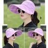 Outdoor Summer Travel Protection Sun Hat Women Wide Brim Sun Hat Beach Cap UV Protection Visor Caps