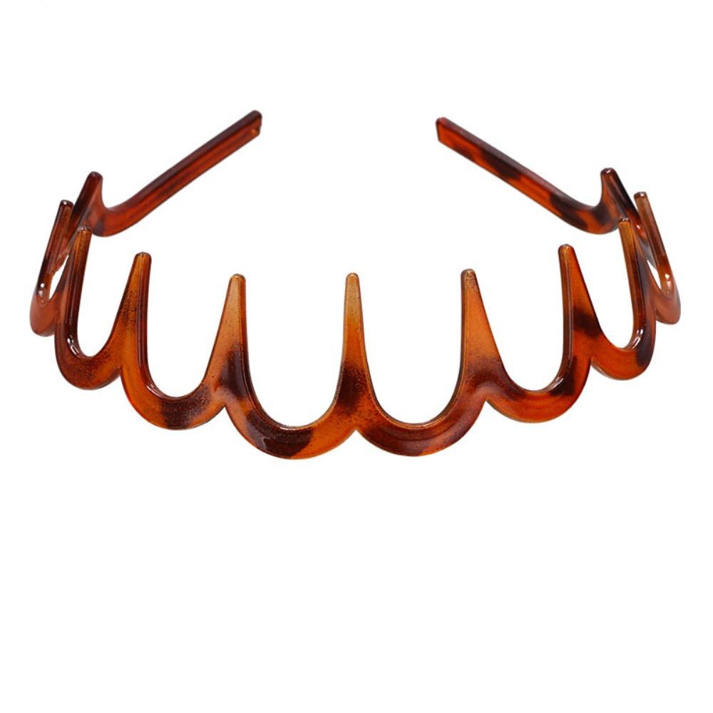 Resin Headwear Non-slip Wave Comb Headband New Hair Hoop Women Gift