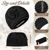 Double Layer Headscarf Hat 3D Flowers Headband Hat Simple Chemo Headwear Hat  For Women