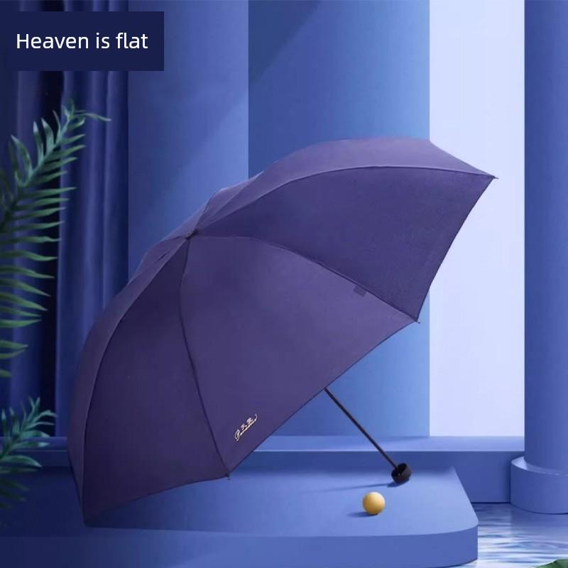 Paradise Umbrella Official Genuine Manual Folding Umbrella for Men, Compact and Portable, Thickened and Reinforced, Wind-Resistant, Dual-Purpose for
