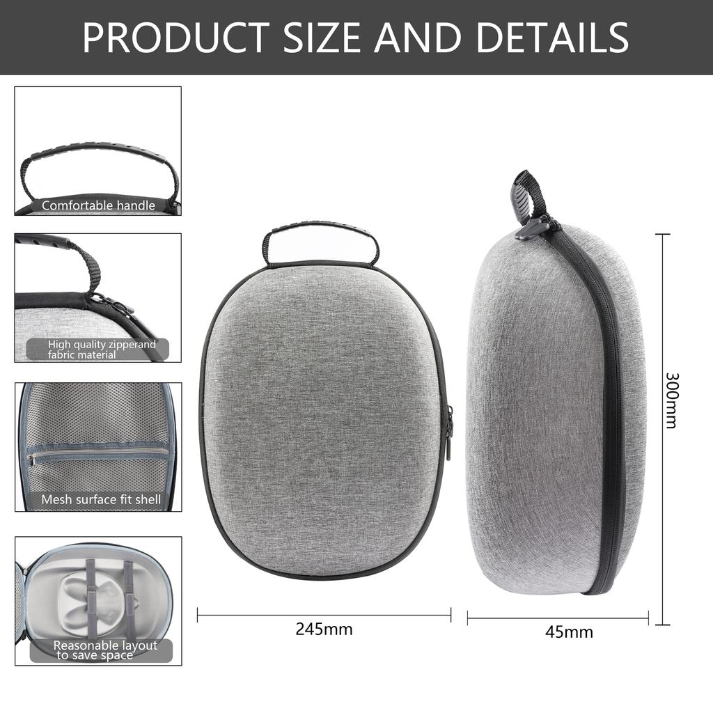 Для шлема виртуальной реальности Meta Quest 3 Чехол для переноски EVA Жесткий чехол Сумка для хранения Ударопрочная Сумка