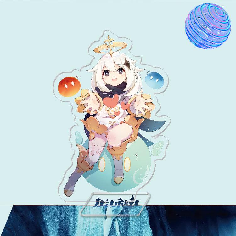 Anime Game Genshin Impact Peripheral Acrylic Cosplay Character Hero Theme Stand Acrylic Figure Stand Model Plate Desk Decor Ornament Gift