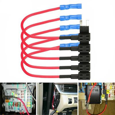 12V Дополнительные блоки предохранителей Адаптер держателя лезвийного предохранителя Mini ATM Автомобильный ответвитель предохранителя