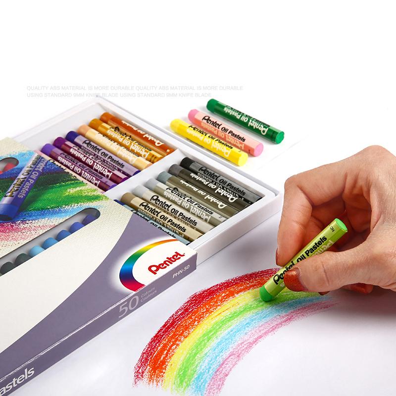 Pentel Arts Масляные мелки Профессиональные мелки для рисования 12/16/25/50 цветов для детей Kawai Подарочная коробка Карандаш Цветная живопись Канцелярские товары