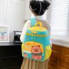 New cute kapibara backpack spine protection burden reduction breathable children's backpack factory direct sales children's backpack