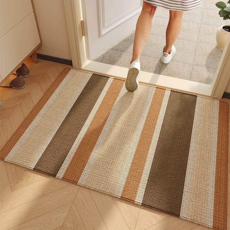 VIKAMA Welcome Entryway Door Mat, Absorbent Dirt Resist Entry Outdoor Indoor Rug Non-Slip Backing Doormat for Front Door Decor