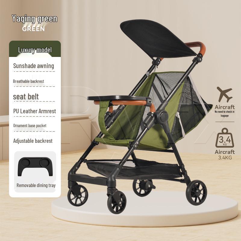 Compact Foldable Baby Stroller: Lightweight and Travel-Friendly, Carry-On Compatible
