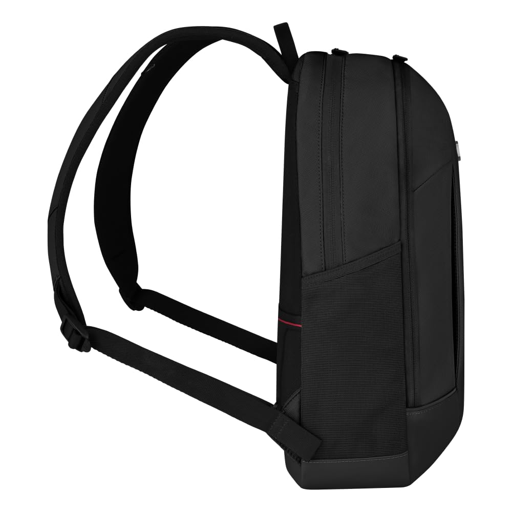 VICTORINOX Altmont Modern Compact Backpack Laptop Sleeve 15.6-inch Sound Pocket 20L Antimicrobial Lining Men's Women's Unisex Black 653545