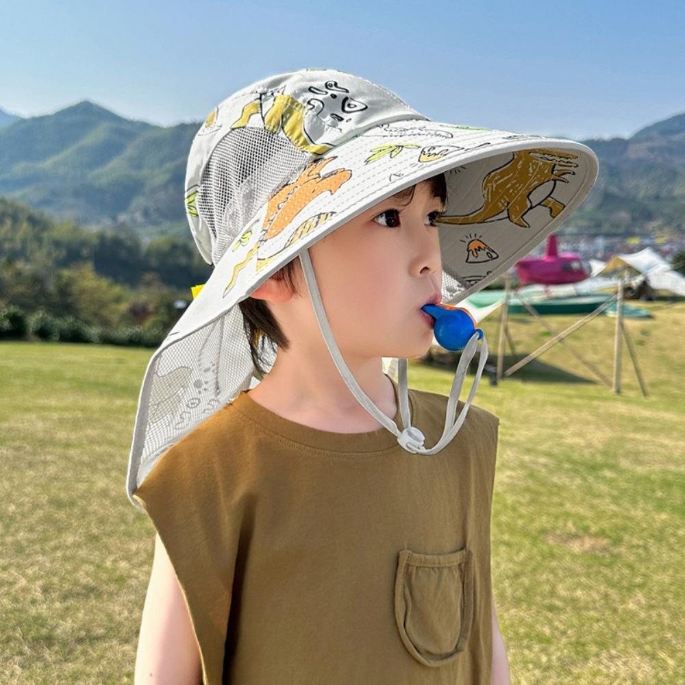 Anti-UV Fisherman Hat Wide Brim Bucket Hat New Beach Hat Boys Girls