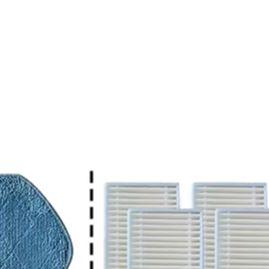 For EZVIZ RE4 Plus RE5 Plus Filter Mop Cloth Dust Bag Side Brush Kit Replacement Parts Home Cleaning Accessories Set