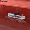 Door Handle Cover Trim For Volkswagen For VW POLO 2008 2009 2010 2011 2012 2013 Chrome Car Side Handles Catch Cap Accessories