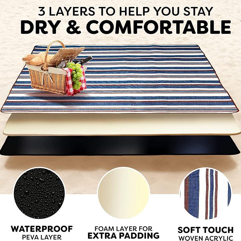 Водонепроницаемый уличный коврик для пикника, кемпинговый пляжный коврик, портативный коврик для пешего туризма, путешествий, сна, влагостойкий плед, многопользовательский коврик для кемпинга