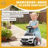Official Mercedes-Benz Ride On Car, Foot to Floor Sliding Walker with Horn, Engine Sounds and Under-Seat Storage, White