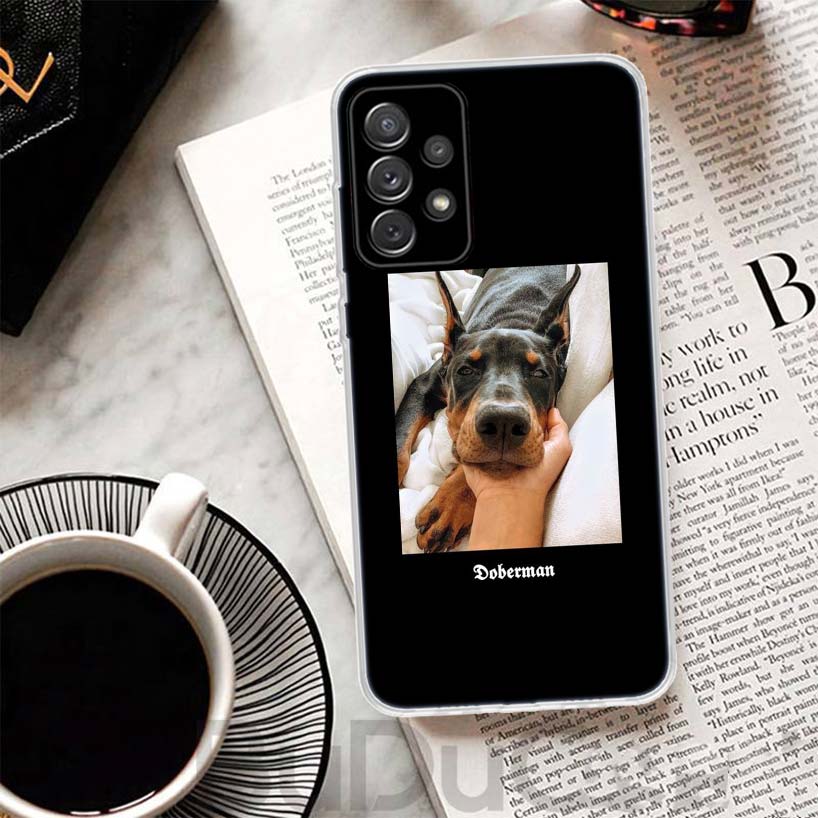Black Dachshund Doberman Cover For Samsung Galaxy A51 A50 A71 A70 Phone Case A21S A31 A41 A10 A20E A30 A40 A01 A11 A6 A7 A8 A9 C