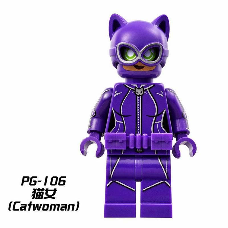 Минифигурки DC Super Heroes Бэтмен Супермен Аквамен Чудо-Женщина Лига Справедливости Строительные Блоки Игрушки