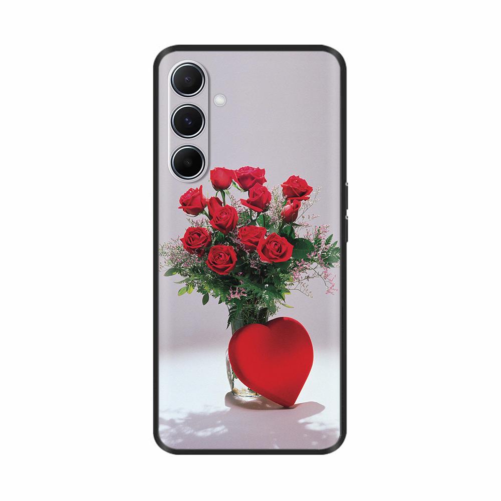 Силиконовый чехол для телефона Samsung Galaxy A26 A36 A56 A16 5G Ударопрочный корпус Мягкая черная окрашенная задняя крышка Fundas Cases Coque Para