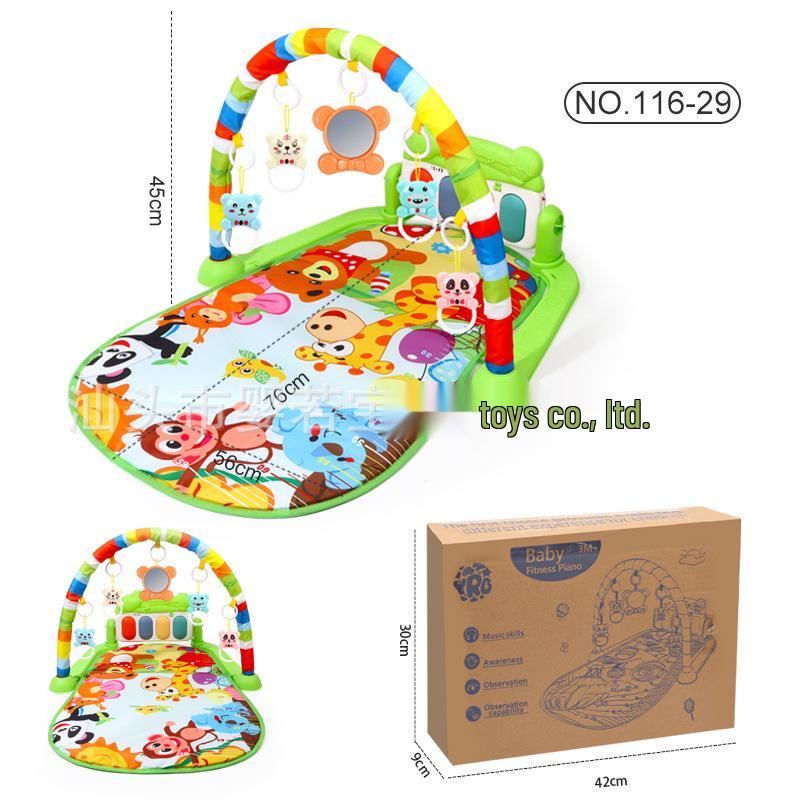 YRB Cross-Border Baby Fitness Piano: Indoor Foot Pedal Toy for Newborns and One-Year-Olds