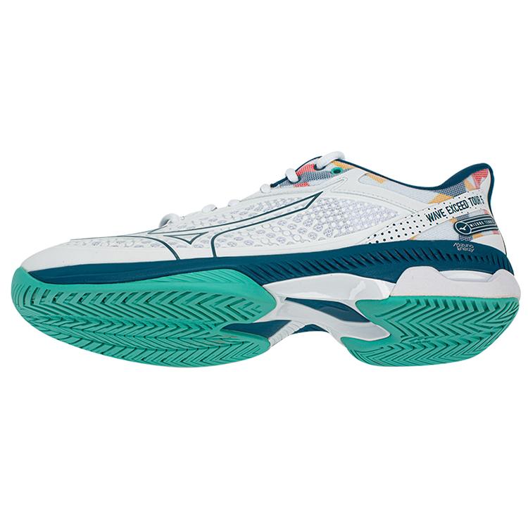 Mizuno Wave Exceed Tour 5 Износостойкие Износостойкие Низкие Тренировочные Кроссовки Унисекс Белый Синий 61GA227030