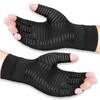 Unisex Half Finger Gloves, Copper Compression Gloves, For Hands Joint Support, Cycling, Biking, Driving, Exercise, Training & Fitness