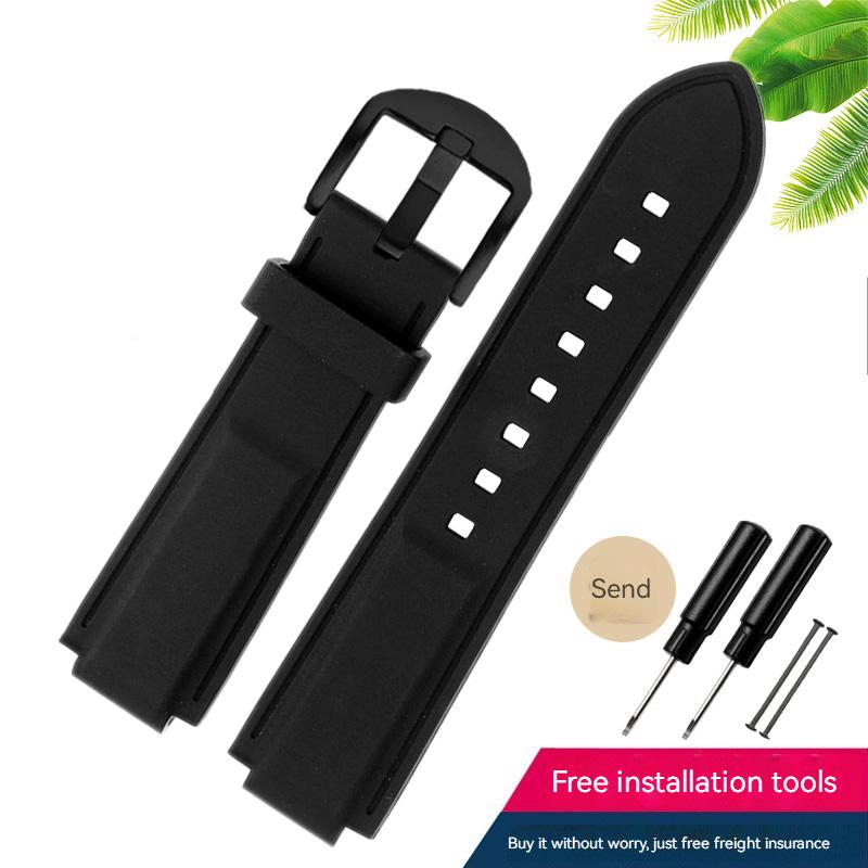 Классический резиновый ремешок для часов timex WATCH T2N720 T2N721 TW2T76300 Series черный водонепроницаемый силиконовый спортивный ремешок 24*16 мм для мужчин