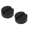 2 Pcs Rubber Jack Pad Good Adaptability Universal Slotted Jacking Lift Puck Reusable Jack Pad