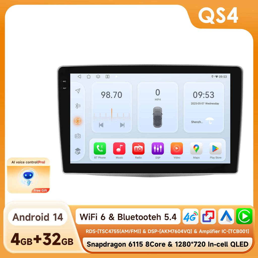 Hizpo 9-дюймовая автомагнитола 2 Din Android с CarPlay 4G LTE WIFI, мультимедийный проигрыватель для Alfa Romeo MiTo 955 2008-2016, беспроводной CarPlay Android Auto GP