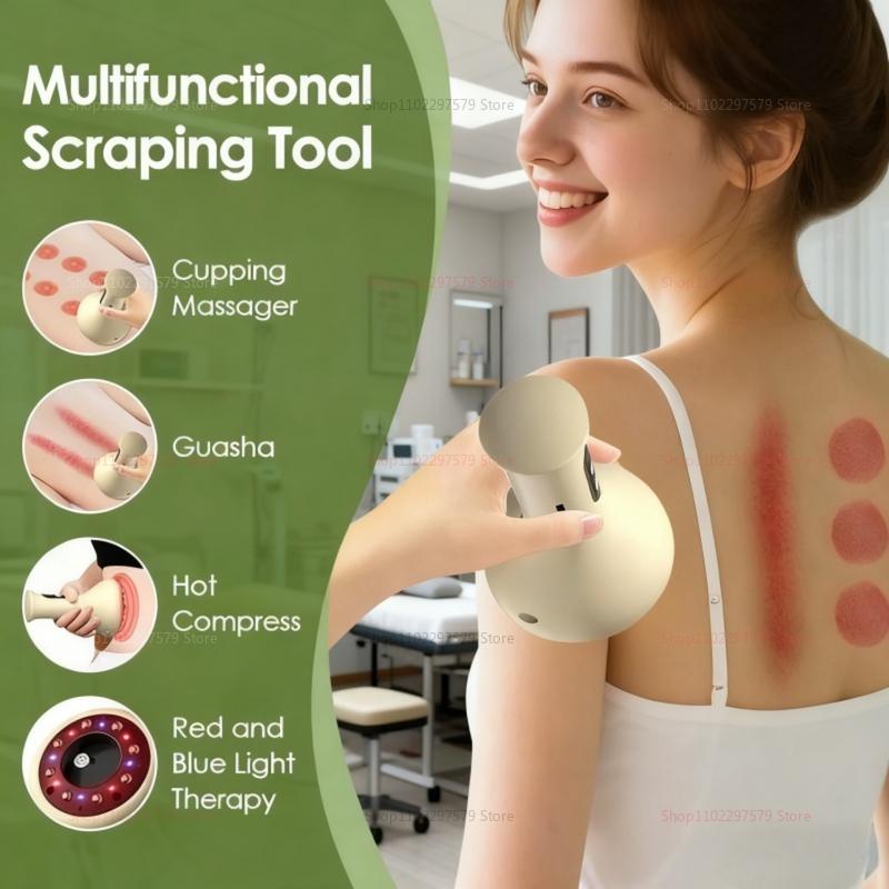 Электрический всасывающий медицинский баночный лечебный набор, косметический массажер, стеклянные банки, антицеллюлитный вакуумный баночный массаж для похудения Гуаша