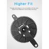RIRO 4-Bolts 110BCD Single Chainring, 46/48/50/52/54/56/58T Road Bike Chainwheel, Compatible with Shimano 105/FC-R7000/R8000