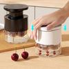 7-Hole Cherry Pitter Ergonomic Fruit Stone Remover for Cherries Dates Quiet Cherry Seeds Remover for Making Jam Cherry Dishes