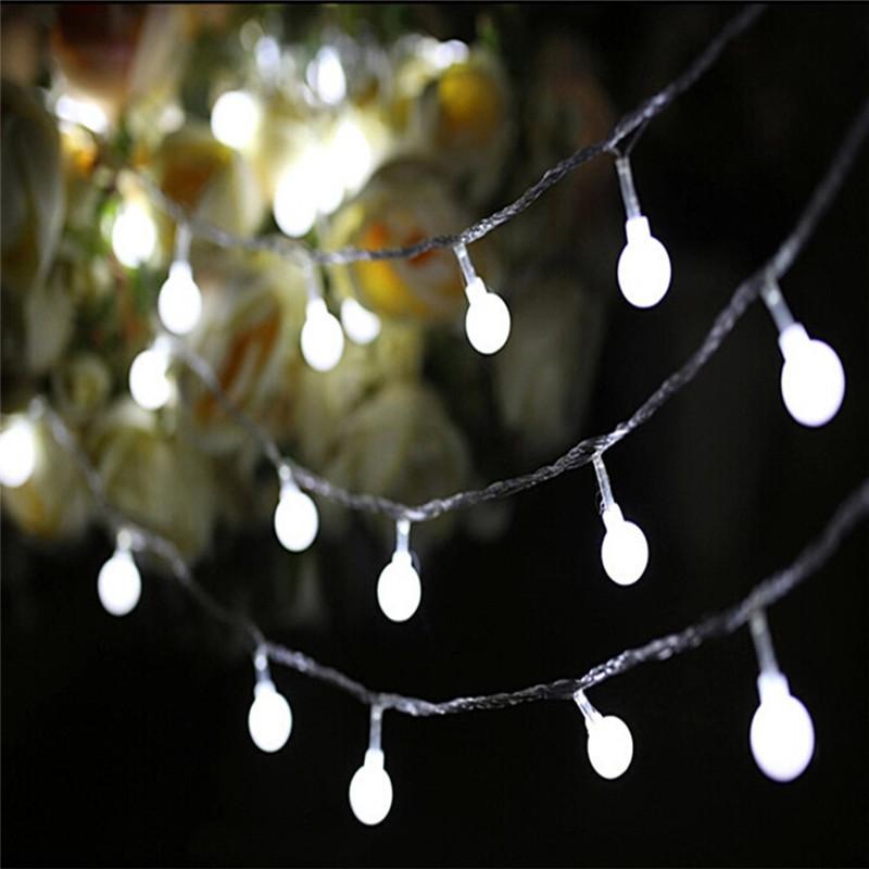 Garland 3M 5M 10M AA Battery LED Ball String Lights Christmas lights Indoor Garland On Batteries Wedding Xmas Decoration light