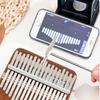 Thumb Piano Keys Kalimba 17 High Quality Wood Mbira Body Musical Instruments With Learning Book Kalimba Piano Christmas Gift
