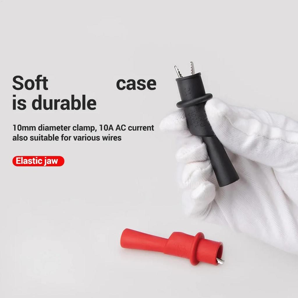 Insulated Test Probe Alligator Crocodile Test Clip Clamp Probe Crocodile Electrical Clamp Alligator Clip Test Probes
