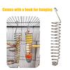 Spiral Parrot Feeder Fruits Vegetable Basket Bird Food Holder Feeding Device Bird Cage Foraging Toy Birdcage Pet Accessories