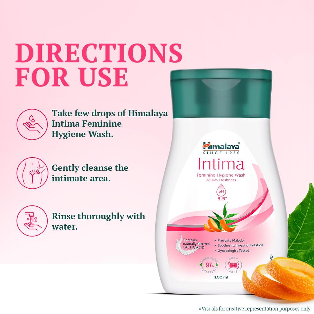 Himalaya Intima Гель для интимной гигиены 100 мл Ежедневный интимный уход Балансирует pH Снимает зуд раздражение Для свежести и комфорта