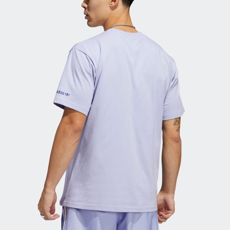 Adidas Originals Trefoil T Shirt Men's Dark Purple HC2138-