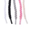 2Pcs Round Thick Rope Laces Polyester Cotton Solid Color Laces 0.8Cm120Cm Length Bold Shoelaces