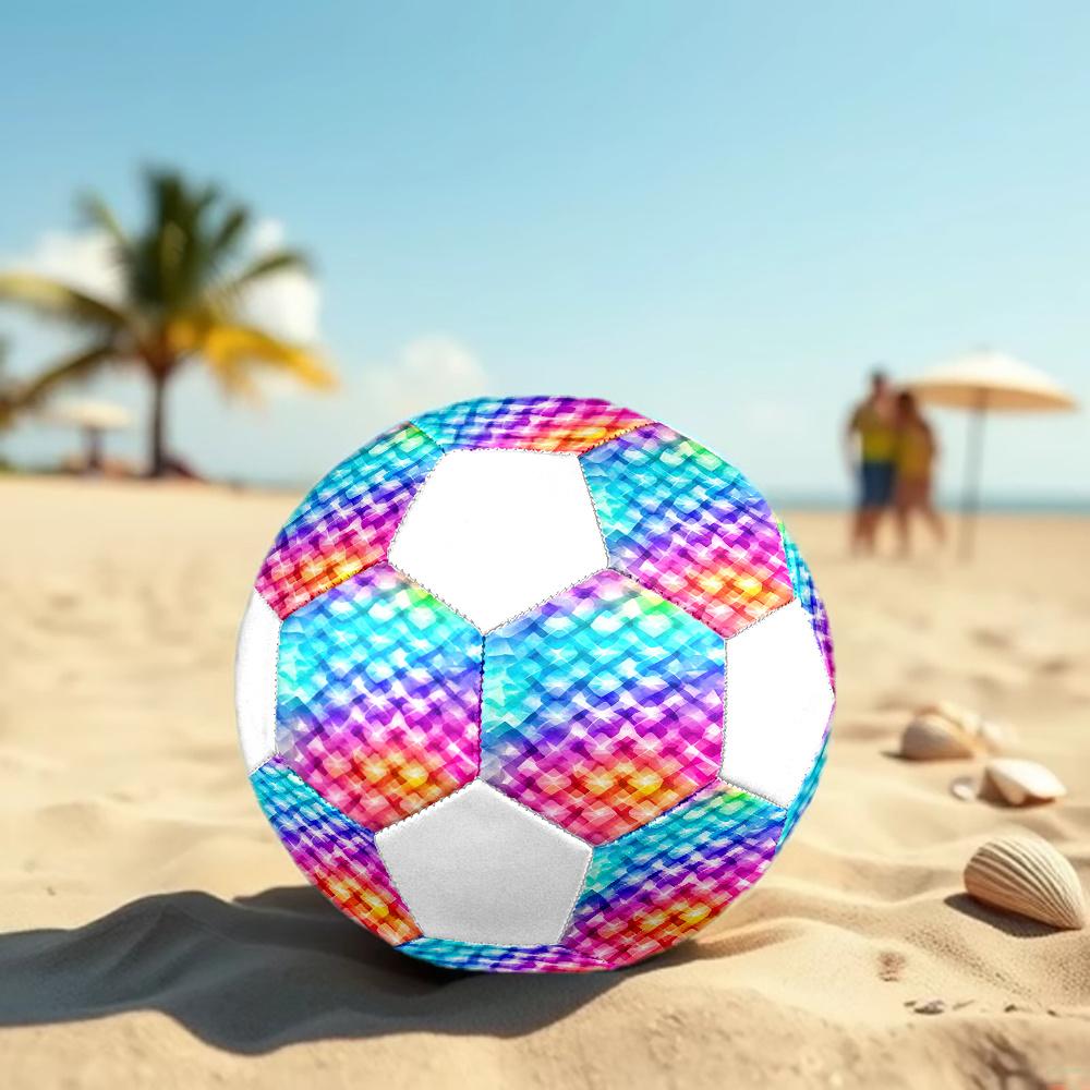 1pc Colorful Abstract Background Outdoor Sports Football, Size 5, Comfortable And Durable Feel,Gift yy54
