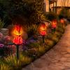 Landscape Lighting for Garden Solar Flame Light Waterproof LED Torch Light with Stake Eco Friendly Powered Lamps Outdoor Bonfire Walkway Courtyard