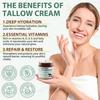 Beef Tallow Honey Balm - Organic Grass Fed Tallow Face Cream - Deeply Nourishing & Moisturizing Beef Tallow Skin Care for for Dry Skin, 120g